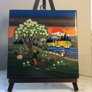 Barbara Furstenhofer Folk Art Tile